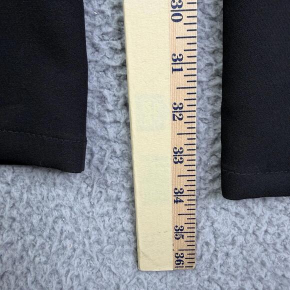 ZARA WOMAN Black Trousers High Waist Flared Leg Career Pants Size L (W: 34 L:34) - Picture 12 of 15
